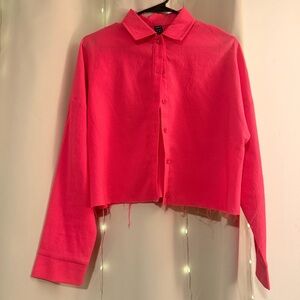 SHEIN Bright Pink Blouse